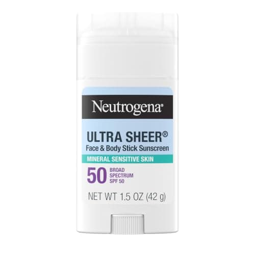 Neutrogena Ultra Sheer Face & Body Mineral Sunscreen Stick SPF 50