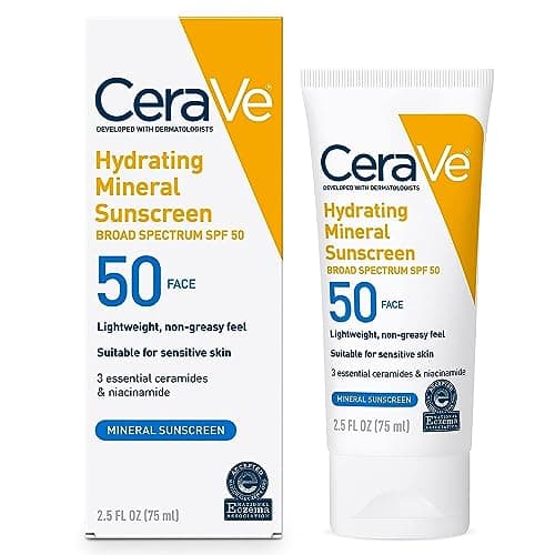 CeraVe Hydrating Mineral Sunscreen SPF 50 Face